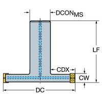 サンドビック コロミル331 カッター 【F】 R331.35C-063A25EM100 1PC（直送品）