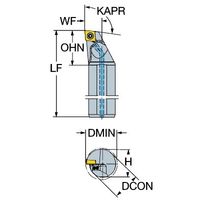 サンドビック コロターン107 ボーリングバイト【F】 A20S-SCLCR 09HP 1PC（直送品）
