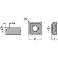サンドビック コロボア111 チップ 【C】 SPMT 08 08-BR 3210 1セット(10PC)（直送品）