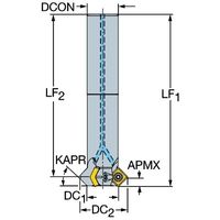サンドビック コロミル495 カッター 【F】 495-020A20-4509M 1PC（直送品）