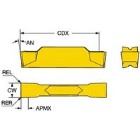 サンドビック コロカット1ー2 チップ 【C】 N123J2-0500-0008-TM 4325 1セット(10PC)（直送品）