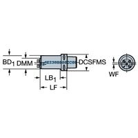 サンドビック コロターンSL アダプタ 【F】 C6-570-2C 60 148-40R 1PC（直送品）