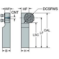 サンドビック コロターンSL アダプタ 【F】 570-40RF-3232 1PC（直送品）