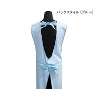 亀屋 防水入浴介助用エプロン フリー・ブルー 100-34 1個 7-1449-01（直送品）