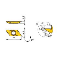 三菱マテリアル インサート BTBT604500R-B VP15TF 1セット(5PC)（直送品）