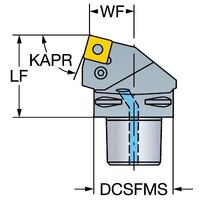 サンドビック TーMaxP カッティングヘッド 【F】 C8-PSRNL-45080-25 1PC（直送品）