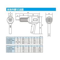 石崎電機製作所 プラジェット・ハンディタイプ (温度可変式) PJ-214A 1台 6-477-02（直送品）