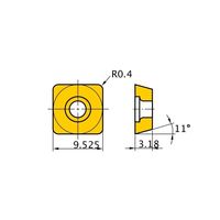 三菱マテリアル インサート SPMW090304 VP15TF 1セット(10PC)（直送品）