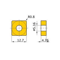 三菱マテリアル インサート SNMG120408-MS RT9010 1セット(10PC)（直送品）