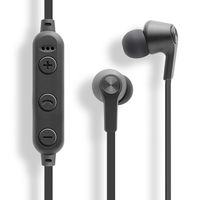 ワイヤレスイヤホン Bluetooth5.0対応 左右一体型 ネックバンド型 セミワイヤレスイヤホン ブラック 1個 FSC