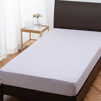 西川 itorie（イトリエ） 先染めリネンクイックシーツ（シングル）ラベンダー 綿100 オーガニックコットン 洗濯可 全周ゴム