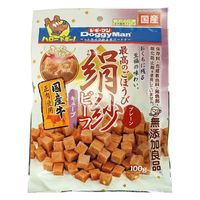 ドギーマン 絹紗 犬 ビーフ キューブ プレーン 国産 100g 3袋 ドッグフード おやつ