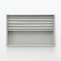 無印良品 重なるベロアケースリング小物用 アクリルケース用 約幅23.5×奥行15.5×高さ2.5cm 良品計画