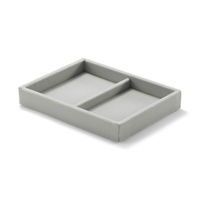 無印良品 重なるベロアケース縦 アクリルケース用 約幅15.5×奥行12×高さ2.5cm 1セット（2個） 良品計画