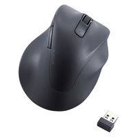 ワイヤレスマウス 静音 無線 2.4GHz 握りの極み 5ボタン Lサイズ ブラック M-XGL30DBSKBK エレコム 1個（直送品）
