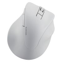 Bluetoothマウス 静音 ワイヤレス 無線 握りの極み 5ボタン L ホワイト M-XGL30BBSKWH エレコム 1個