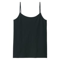 【レディース】無印良品 ストレッチキャミソール 婦人 L 黒 1セット（2枚） 良品計画