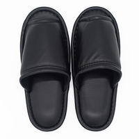 オクムラ ふきふきビニールスリッパLL BK AAAA9915BK 1セット(2足)