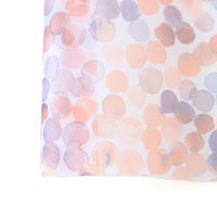 日本紐釦 転写チュール ピンクと紫のドット 巾約68cm 5mカット F98244-1090-5M 1セット(約巾68cm×5m（直送品）