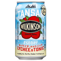 アサヒ飲料 ウィルキンソン タンサン #sober ライチ＆トニック 350ml 1セット（48缶）