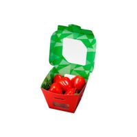 紙ベジ90角 赤 FSM 1袋（50枚入） CP501823