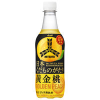 アサヒ飲料 三ツ矢 日本くだものがたり 長野県産黄金桃 450ml 1箱（24本入）