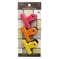 ミツヤ POPプラスチッククリップ 中サイズ 3個入 桃・橙・黄 POPC-01P-TPOY 1セット(5パック)