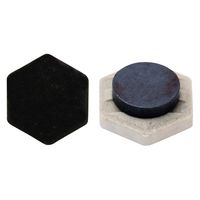 ミツヤ タイルマグネット六角 5個入 ブラック TMGH5P-69 1パック×5