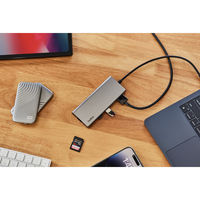 ドッキングステーション USB Type-C接続 7 in 1 HDMIポート LANポート SDカードスロット搭載 USBハブ Belkin 1個