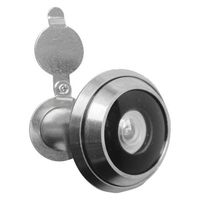 ノムラテック 快適防犯 超広角空転式 NEWドアスコープ 180°シルバー N-2064　10個（直送品）