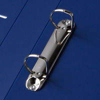 アスクル　リングファイル　A4タテ　D型2穴　背幅41mm　ブルー　青　ユーロスタイル  オリジナル（わけあり品）