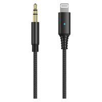 ライトニング オーディオ変換ケーブル 1m Lightning[オス] - 3.5mmオーディオ[オス] ブラック 1個