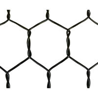 吉田隆 ビニール亀甲金網 ブラック 線径0.85mm(#20)×幅910mm×長さ30m 00956413 1巻