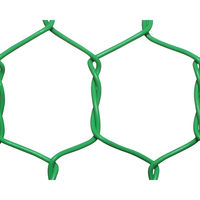 吉田隆 ビニール亀甲金網 グリーン 線径1.15mm(#18)×幅910mm×長さ30m 00956424 1巻