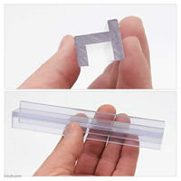 JUN かさねらレール 135mm 2本入り ガラス厚12mm対応 249865 1個（直送品）