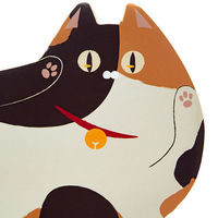 リーフ ねこ型つめとぎ スクラッチキャット ミケネコ ダンボール 256292 1個（直送品）