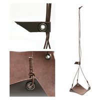 リーフ 本革 ハンギングレザー エアリウム ダークブラウン 256510 1個（直送品）