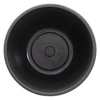 マービスタ ブラックポット シティスタック 直径25×高さ13cm 黒 穴なし 257979 1個（直送品）