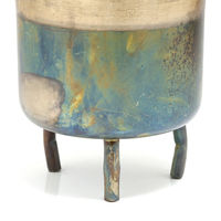 (株)リーフ Leaf Corp 鉢カバー ドブラオールドグリーンポット14 269587 1個（直送品）