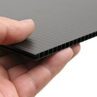 サンポリ プラ段シート 黒 45×45cm 5mm厚 287426 1個（直送品）