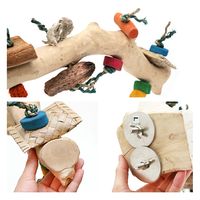 リーフ 大型インコ&オウム用 タコの木のおもちゃ付きマルチパーチ Lサイズ 899616 1個（直送品）