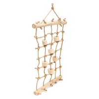 リーフ 大型インコ&オウム用 コーヒーの木と麻ロープのアスレチック網はしご Sサイズ 899613 1個（直送品）