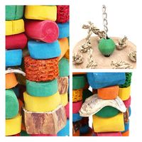 リーフ 大型インコ&オウム用 コーヒーの木のカラフル吊り下げおもちゃ ブロックの塔 899620 1個（直送品）