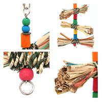 リーフ 大型インコ&オウム用 タコの木のカラフル吊り下げおもちゃ 結び目フリンジ 899621 1個（直送品）