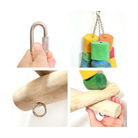 リーフ 大型インコ&オウム用 コーヒーの木のカラフル止まり木ブランコ 三角ブランコ 899626 1個（直送品）