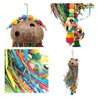 リーフ 大型インコ&オウム用 ココナッツの吊り下げおもちゃ ヒモヒモパラダイス 899629 1個（直送品）