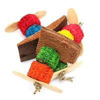 リーフ 小型&中型インコ用 カラフルガジガジおもちゃ 2個セット 899641 1セット（直送品）