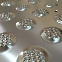 セーフラン安全用品 ステンレス点字タイル 300x300mm 点状突起 J2540-DO 1枚（直送品）