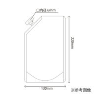 リーフ １ピースキャップ付白色スタンド袋　夢パック　ＤＰＷ-０４５０　１３０×２２０ｍｍ　１０枚 243446（直送品）