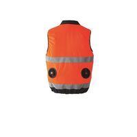 空調服(R) 高視認ベスト + 空調服(R)スターターキット/蛍光オレンジS 9203/ORANGE/S SK23011K90 1セット（直送品）